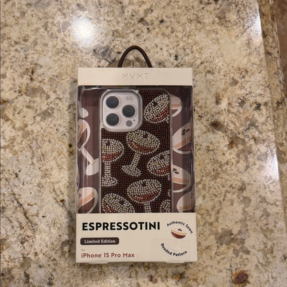 MVMT Espressotini iPhone 15 Pro Max Case - Brown and Cream